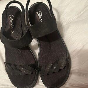 Skechers Women's Elegant Black Sandals